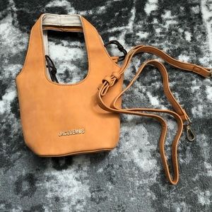 Suede jacquemus purse
